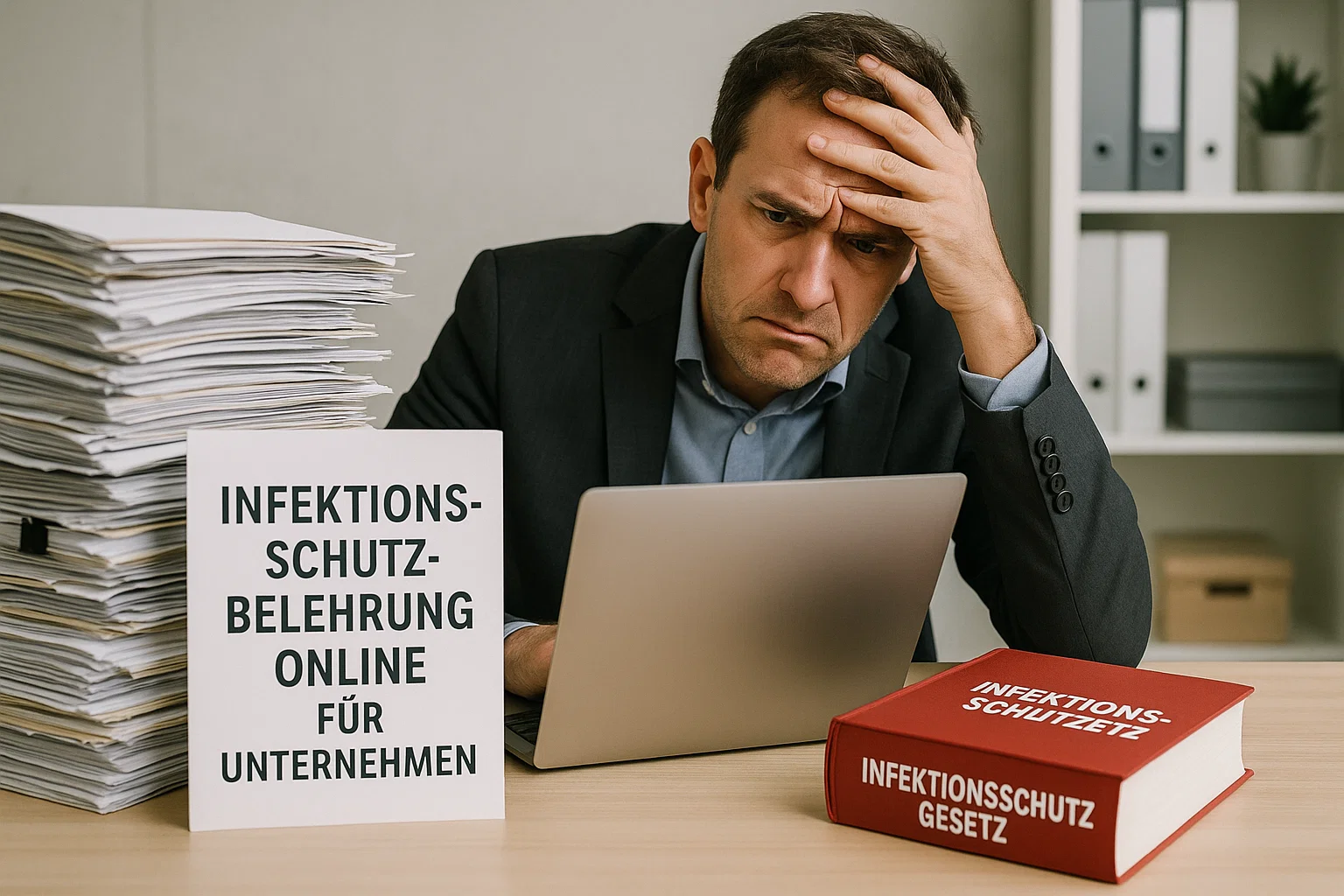 Blog Banner für Infektionsschutzbelehrung für Arbeitgeber: So erfüllst du die Pflichten nach § 43 IfSG